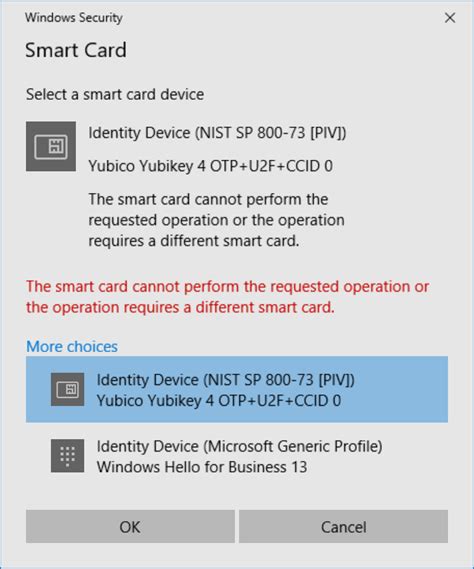 the smart card cannot perform requested operation|smart card is read only.